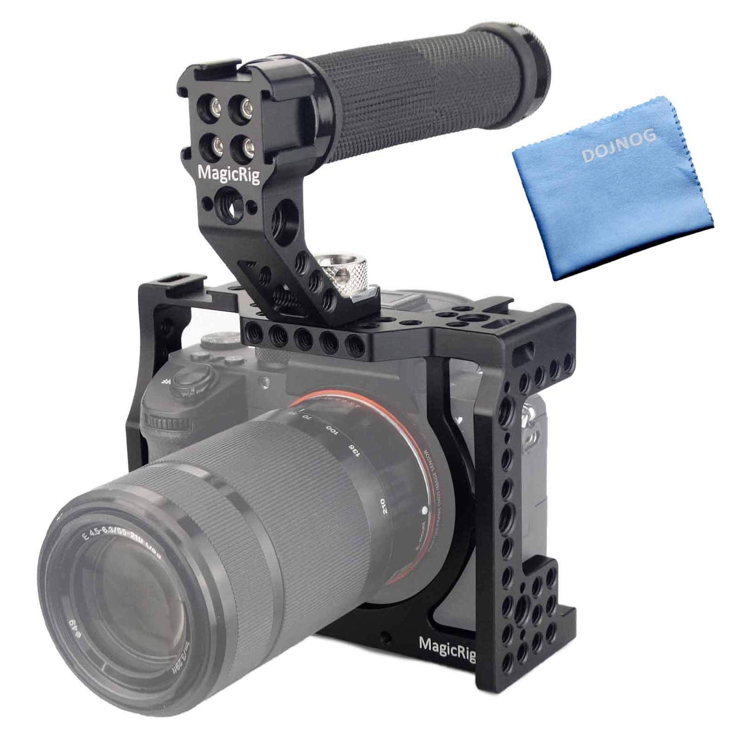 MAGICRIG A7RIII /A7III /A7M3 Full Cage Only for Sony A7RIII / A7R3 / A7III / A7M3(A7R Mark III/ILCE-7RM3),with 5 Cold Shoe Mount, 1/4"-20 & 3/8"-16