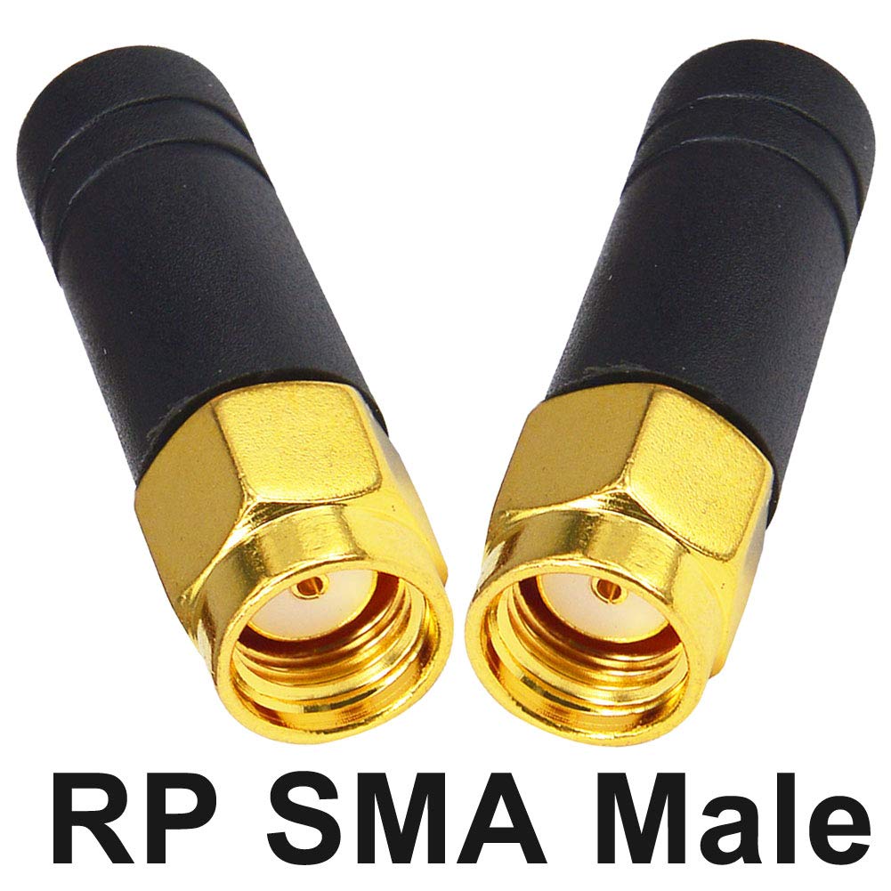 FPV Small WiFi Antenna 2.4GHz Bluetooth Mini WiFi Antenna Wireless Omni Thumb Antenna mmdvm Network Router RP SMA Male TX RX Mini RHCP Racing Drone