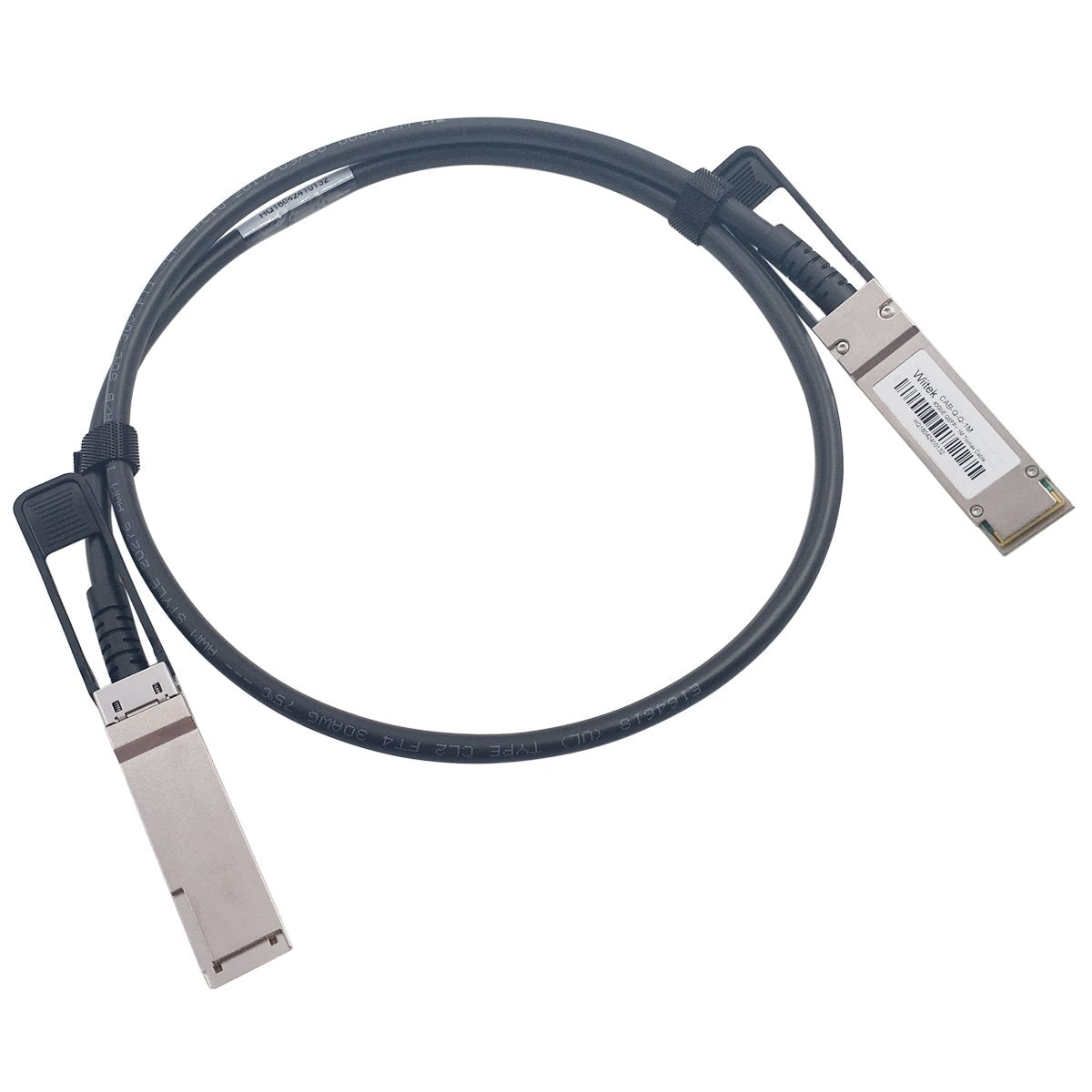 Wiitek 1M QSFP+ DAC Twinax Networking Cable, 40GbE QSFP+ Direct Attached Copper Cable, 30AWG Black, for Arista CAB-Q-Q-1M