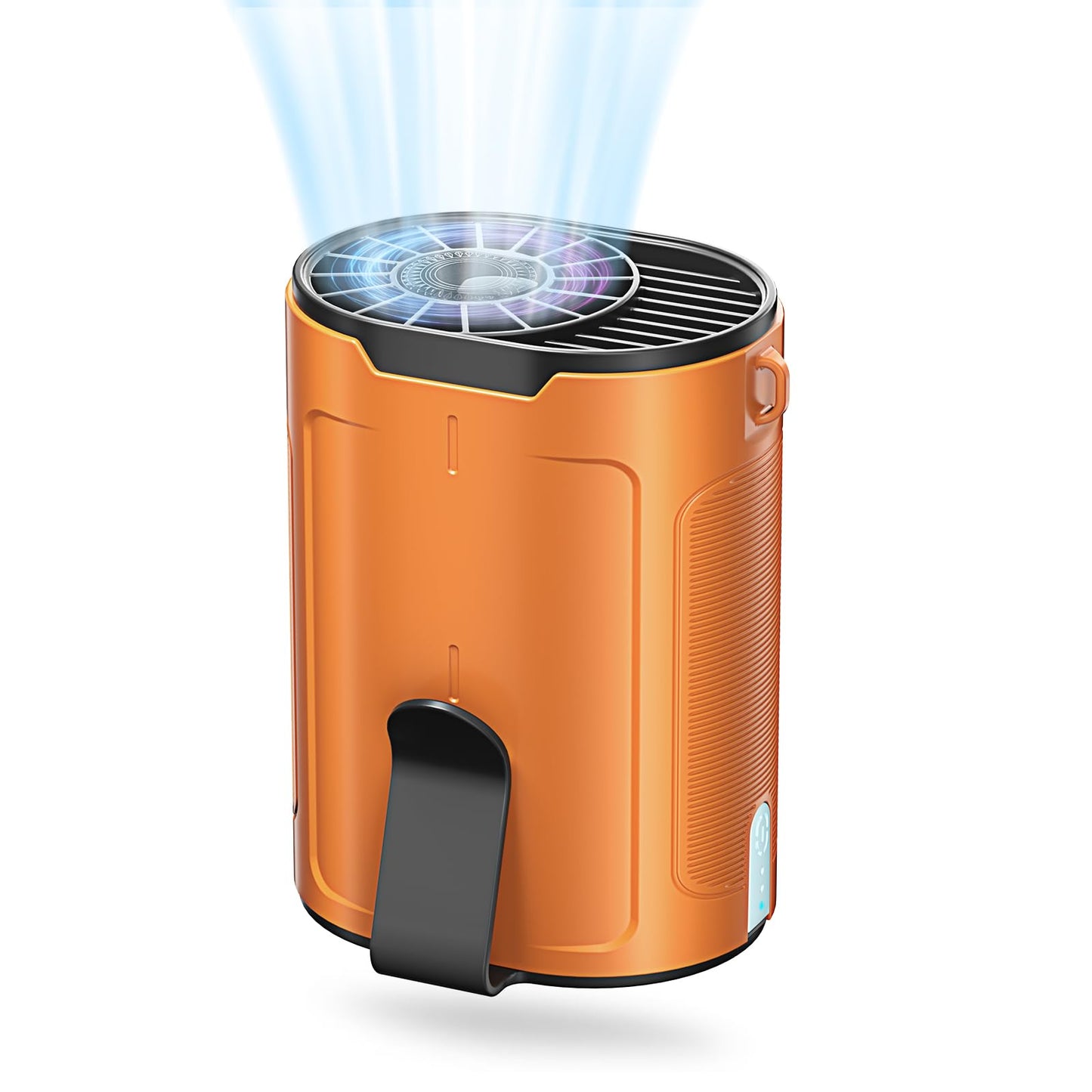 Barito Portable Waist Fan, Shirt Fans Rechargeable with 25H Battery Life, 4 Speed Powerful Belt Fan with 6600 RPM Personal Cool Clip Fans Under Shirt