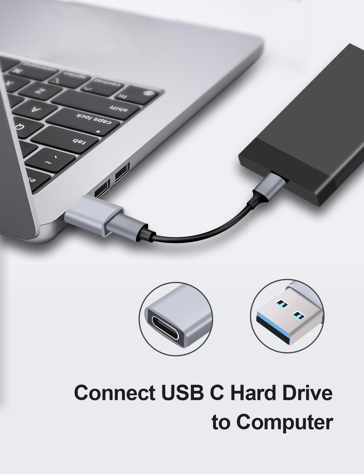 ROTOPATA 4 Pack USB 3.0 to USB C Adapter, 5Gbps USB A Male to Type C Female Adaptor Charger Converter for iPhone 12 13 14 15 Plus Pro Max, iWatch 8…