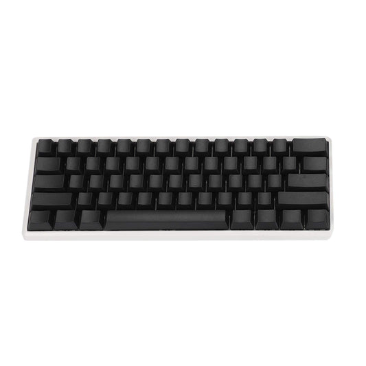 YMDK Blank Thick PBT OEM Profile 61 ANSI Keycaps for MX Switches Mechanical Keyboard (Black)(Only Keycap)