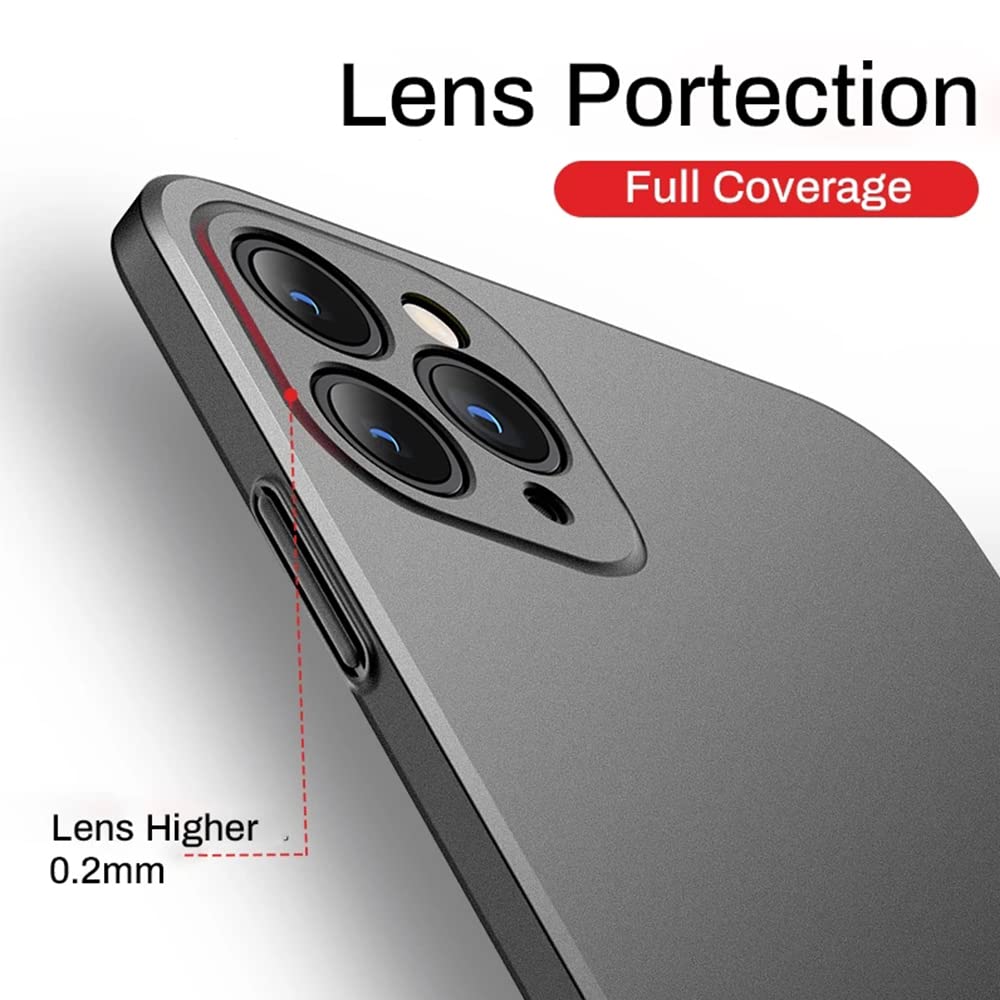 Casechics Compatible with iPhone Case,Luxury Matte Hard PC Slim Fit Ultra Thin Lightweight Camera Lens Protection Soft Shockproof Cover Phone Case