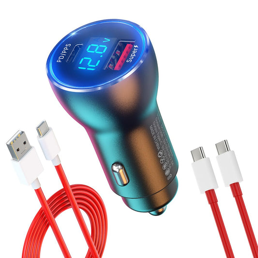 for One Plus Car Charger Super 100W 80W 65W Charge for OnePlus 15 15R 13 12 13R 12R 11 10 Pro 9 10T 8T 8 7T 7 Open Pad Nord CE 3 4 N20 N100 N300, 25W