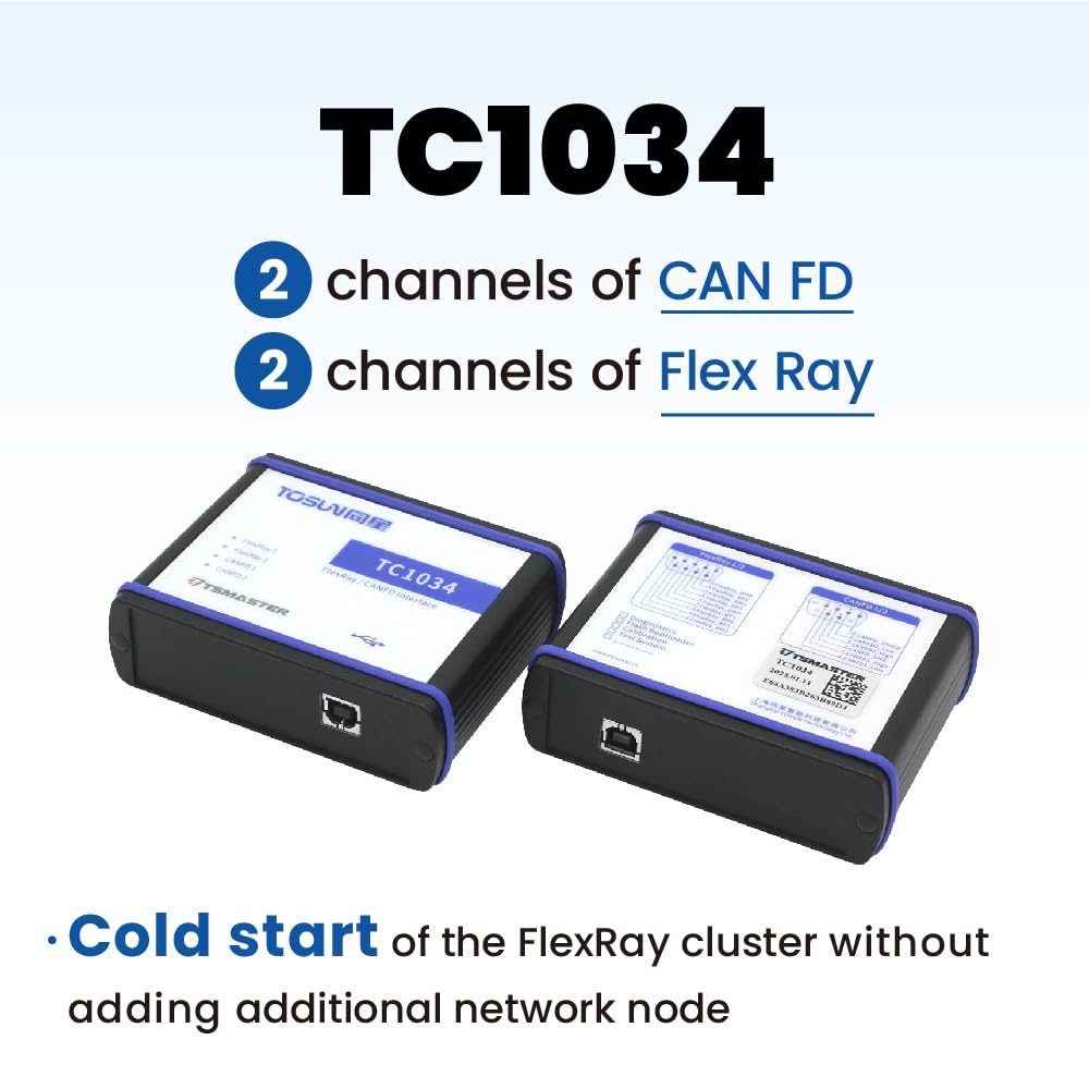 TOSUN Technology - Auto Grade - 2 CH CAN FD and 2 FlexRay to USB 2.0 Adapter
