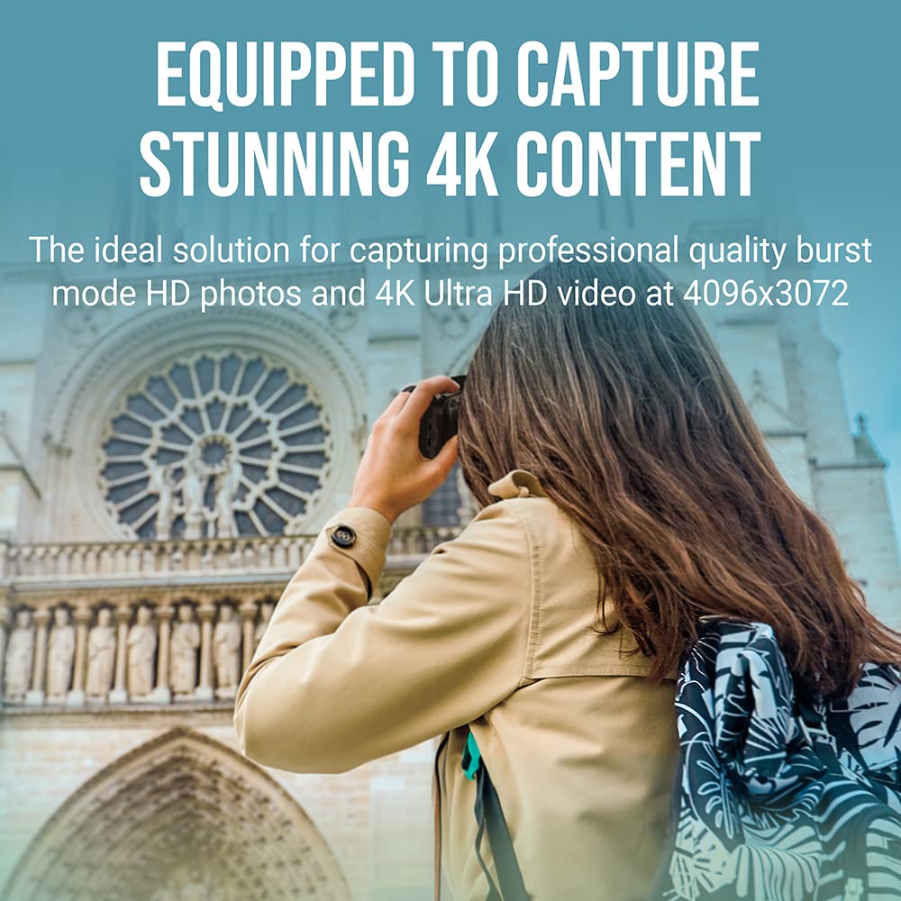 PNY 256GB EliteX-PRO60 UHS-II SDXC Memory Card - R280MB/s W180MB/s, U3, V60, 4K UHD, Full HD, UHS-II for Professional Photographers & Content