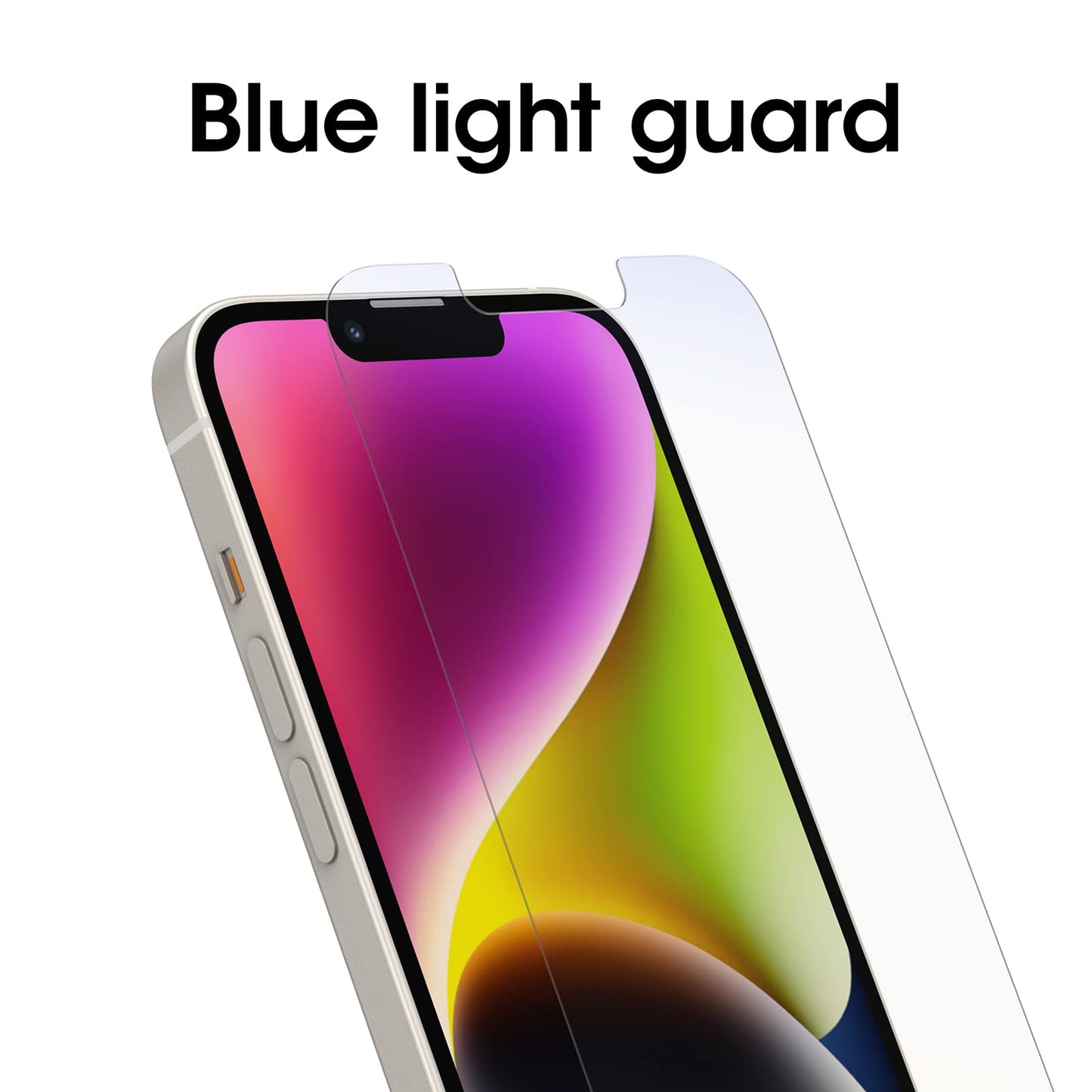 OtterBox ALPHA FLEX SERIES ANTIMICROBIAL BLUE LIGHT Screen Protector for iPhone 14, iPhone 13 & iPhone 13 Pro