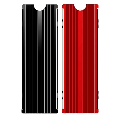 M.2 NVMe Heatsink, 2280 SSD Heat Sink for Single/Double Sided With Thermal Silicone Pads for PC/PS5 PCIE or SATA SSD (2PCS)