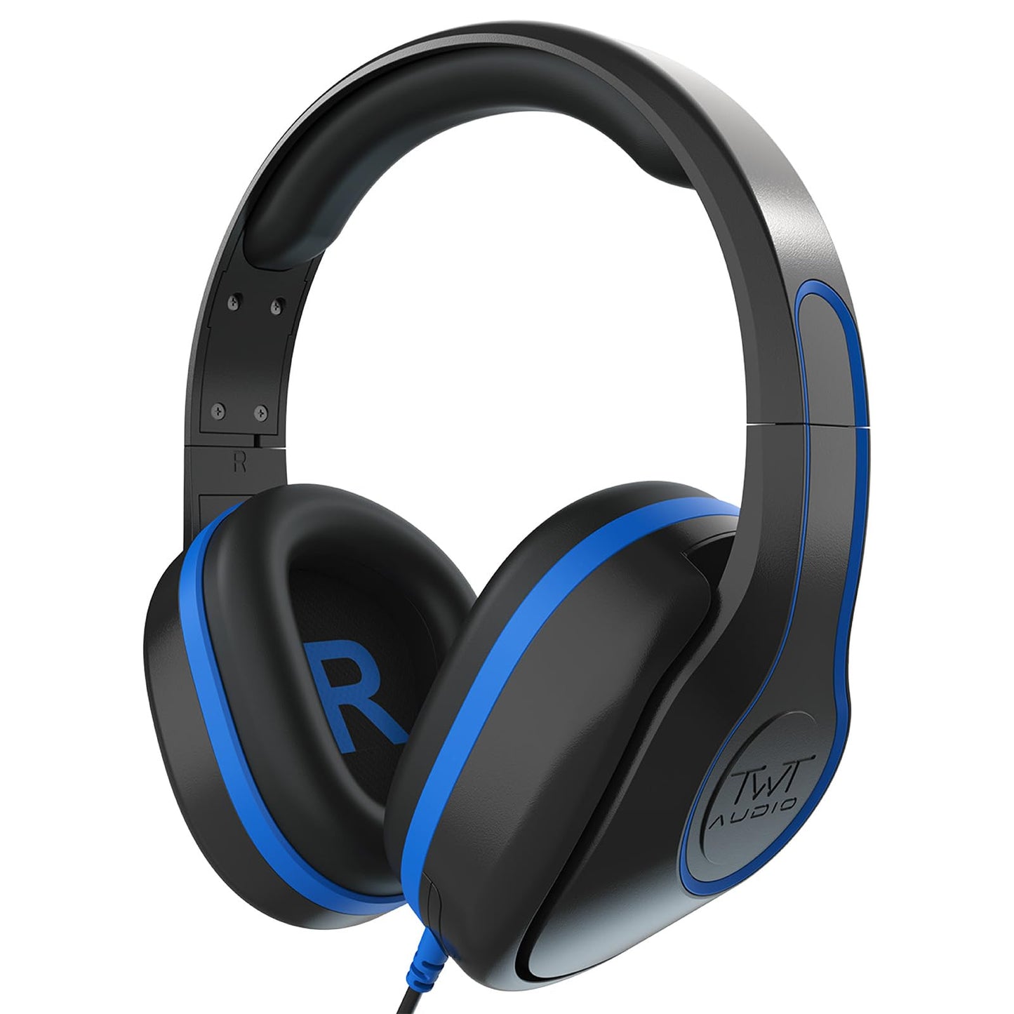 ThinkWrite Technologies REVO TW300, Premium Wired Over-Ear Headphones, Noise Reducing Headphones with 3.5mm Jack, Black