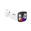 GW Security Full-Time Color Night Vision Two-Way Audio 4K 8MP Outdoor/Indoor Wide Angle PoE IP Bullet Security Camera (GW802402T)