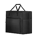 Buwico Multi-pocket Large Capacity Desktop PC Computer Travel Storage Carrying Case Bag Organizer for 27 Inch Computer Main Processor Monitor Keyboard