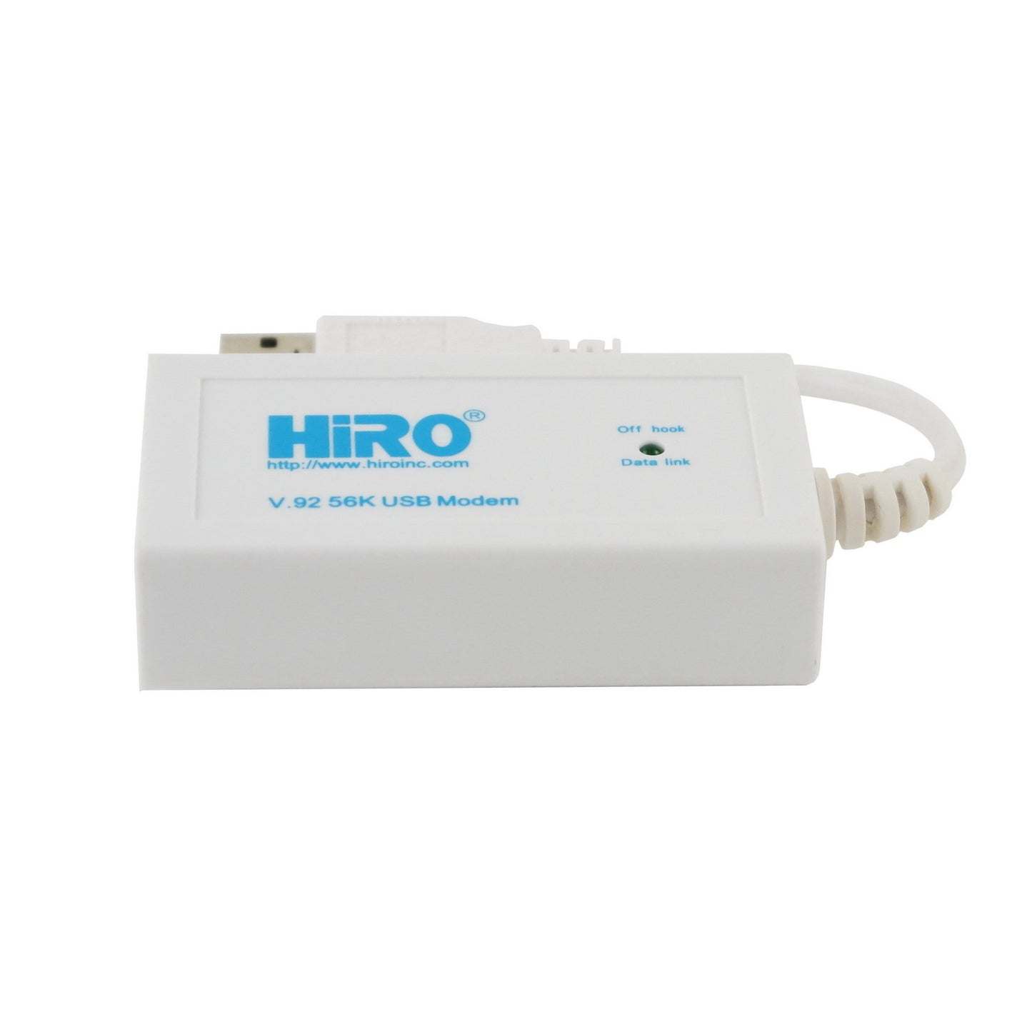 HIRO H50364 V92 56K External USB USB-C Type-C Type C Data FAX DIAL-UP Internet Modem Dual Port Built-in Buzzer Truly Plug N Play DRIVERLESS