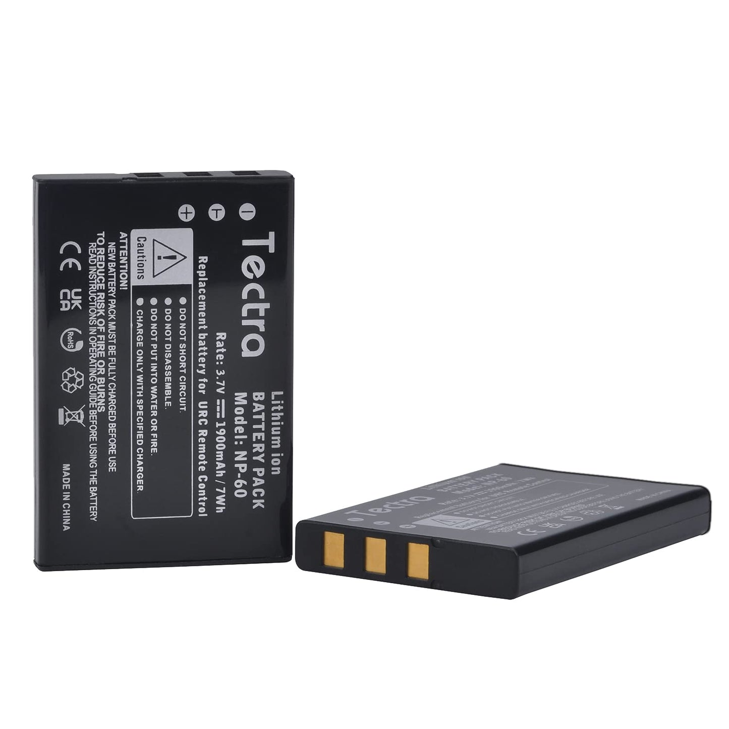 Tectra 2-Pack 1900mAh Battery Compatible with Universal Remote Control URC 11N09T NC0910 RLI-007-1 LIT0404, MX-810, MX-880, MX-890, MX-950, MX-980