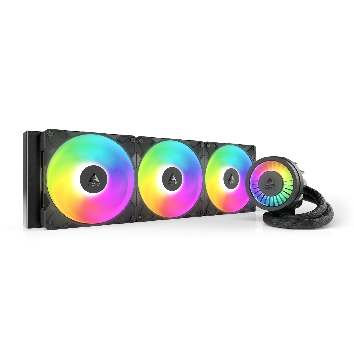 ARCTIC Liquid Freezer III Pro 420 A-RGB - AIO CPU Cooler, 3 x 140 mm Water Cooling, 38 mm Radiator, PWM Pump, VRM Fan, AM5/AM4, Intel LGA1851/1700