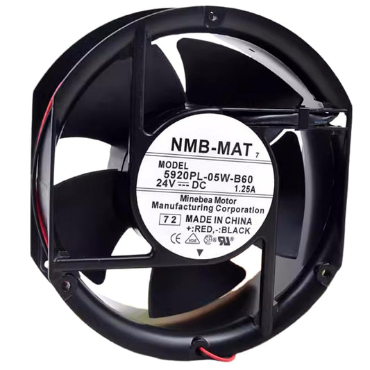for 5920PL-05W-B60 24V 1.25A 17CM 17251 2-Wire Cooling Fan