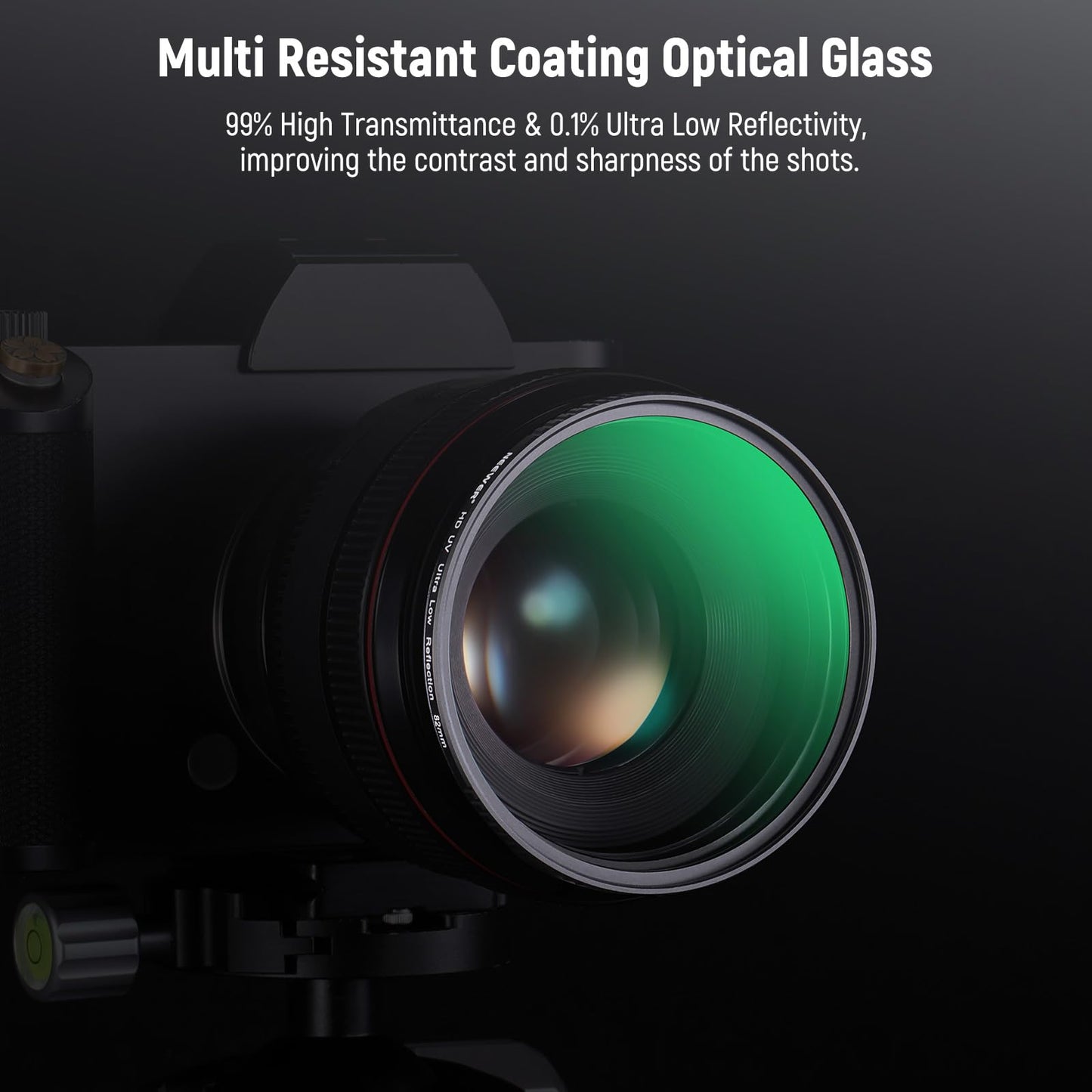 NEEWER 82mm Ultra Low Reflectivity UV Lens Filter, UV Protection Filter with Multi Resistant Coating, HD High Transmittance Optical Glass, Ultra Slim