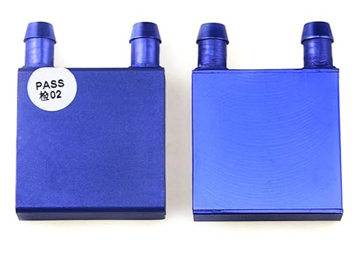 BXQINLENX 2PCS Aluminum Water Cooling Block for Computer PC CPU Graphics Radiator Heatsink (42X42MM)