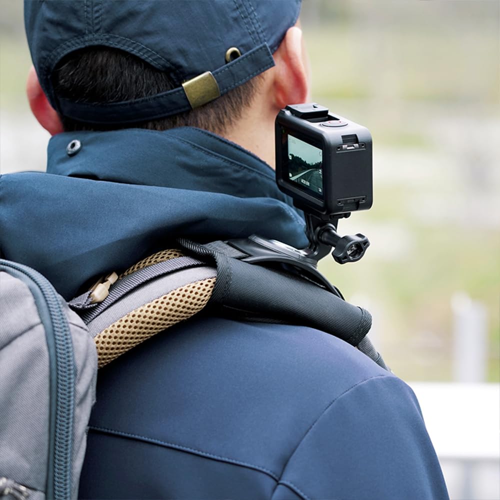 MAXCAM Backpack Shoulder Strap Mount Compatible with DJI Osmo Action 5/4/3