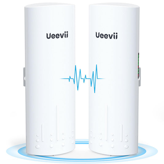 Wireless Bridge, UeeVii CPE820 5.8G Point to Point for Starlink WiFi Extender Signal Booster with 16dBi Antenna, Long Range Up to 3KM, Plug