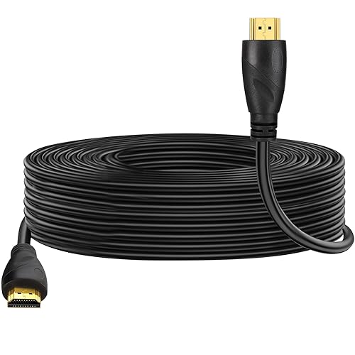 DAPRAINNO HDTV Cable 30FT High Speed HDTV Cables 4K 2K 1080P 18Gbps 26AWG HDR/ARC/HDCP 2.2 Compatible with Laptop Monitor PS5 Xbox Switch,Black
