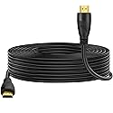 DAPRAINNO HDTV Cable 30FT High Speed HDTV Cables 4K 2K 1080P 18Gbps 26AWG HDR/ARC/HDCP 2.2 Compatible with Laptop Monitor PS5 Xbox Switch,Black