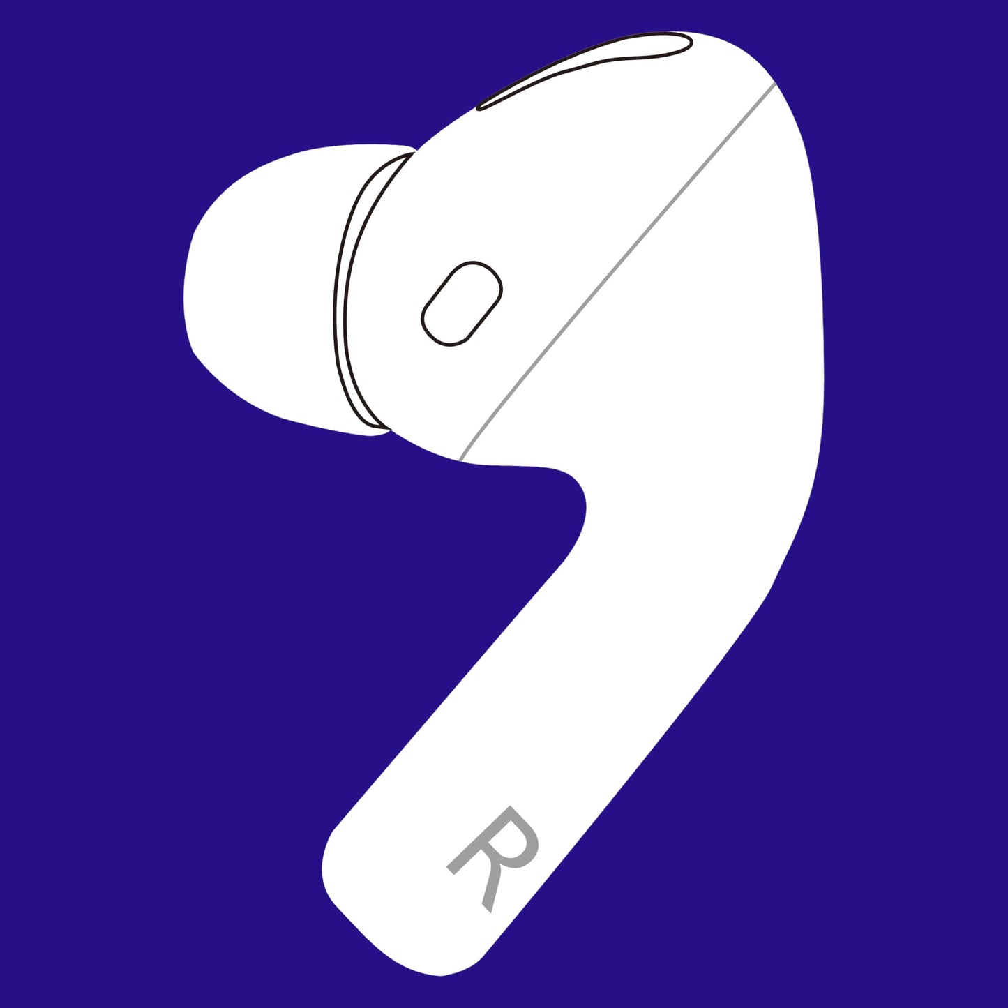 Original Right Earbud Replacement A2083 for Pod Pro 1st Gen, Compatible with OEM Air Pro Charging Case A2190, A2084, Single Right Ear Side Only, Used