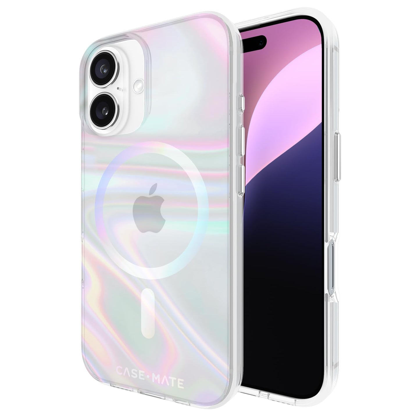 Case-Mate Soap Bubble iPhone 16 Case [Compatible with MagSafe] - Stylish Phone Case with 12ft Drop Protection - Premium Magnetic Cover for iPhone 16
