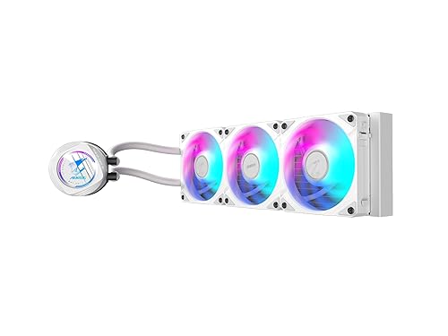 AORUS WATERFORCE II 360 ICE Liquid CPU Cooler, 360mm Radiator with 3x120mm Low Noise ARGB Fans, Compatible with Intel LGA1851, LGA1700, and AMD AM5