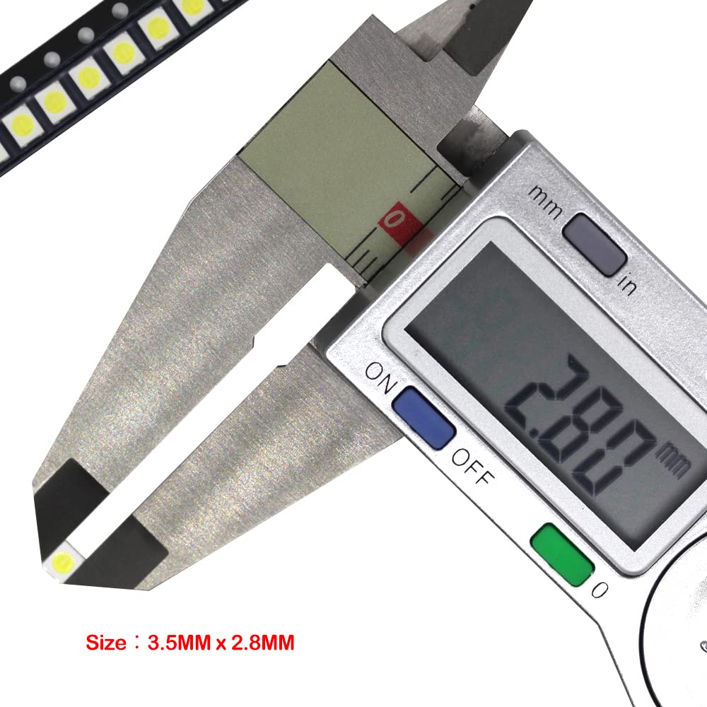 GuuYebe 200pcs 3528 2835 SMD LEDs Beads Sets Replacement LATWT470RELZK for led Backlight Strips LCD TV (3v 2835[3528] for 100 PCS + 6v 2835[3528]