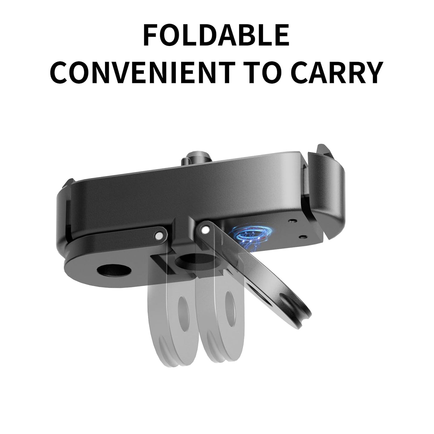 1-Pack Magnetic Adapter Mount for GoPro Hero 13, Quick Release Mount Aluminum Magnetic Latch with 1/4" Screw,Dual-Claws Interface, Compatible