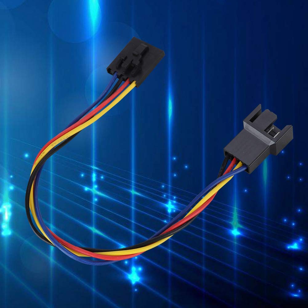 Wendry 5Pin to 4Pin Adapter Cable, 5Pcs 4Pin Extension Cable Interface Connector Converter Dedicated, Fan Adapter Cable for Dedicated Fans