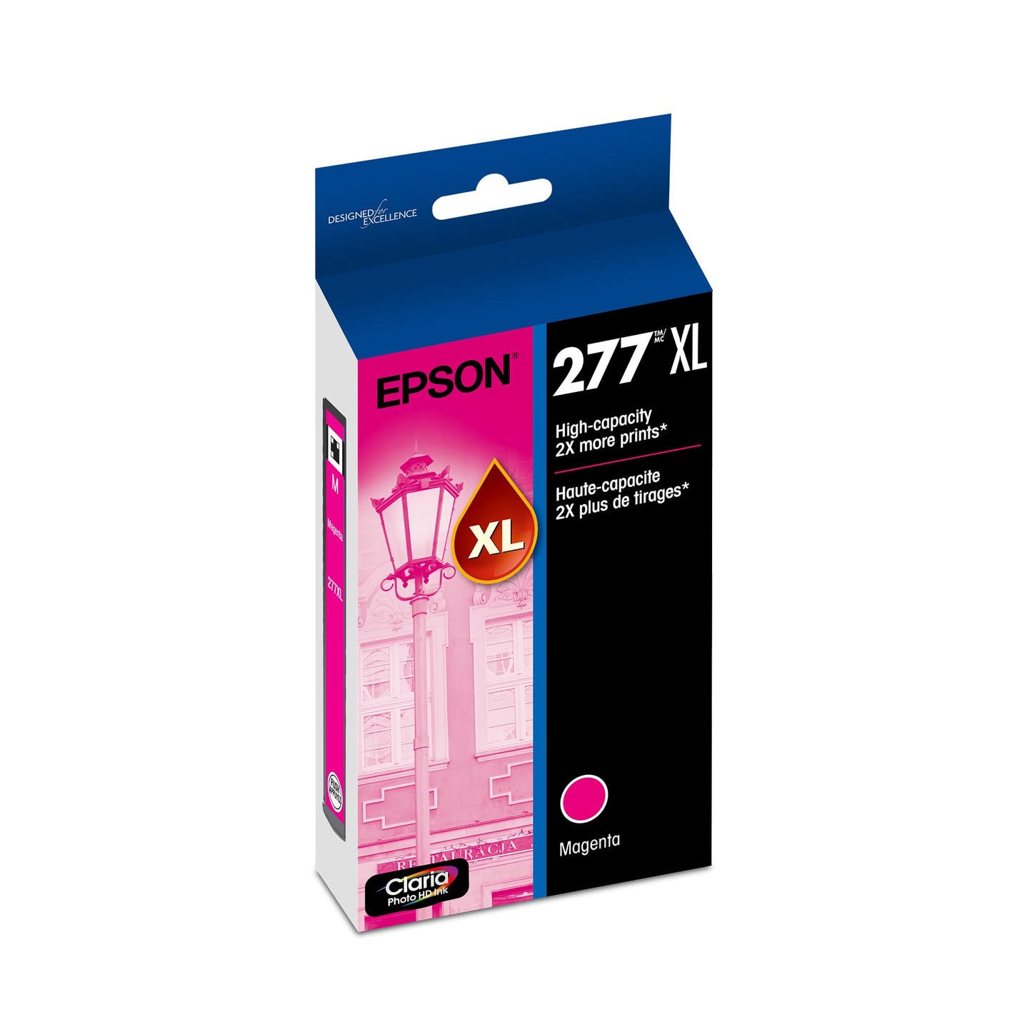 EPSON 277 Claria Photo HD Ink High Capacity Magenta Cartridge (T277XL320-S) Works with Expression XP-850 860, 950, 960, 970