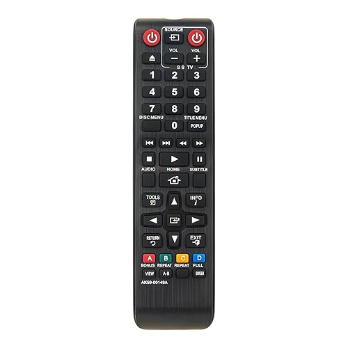 AK59-00149A sub AK59-00148A Replaced Remote fit for Samsung Blu-ray Player BD-ES5300 BD-F5100 BD-FM51C BD-FM57C BD-H5100 BD-H5900 BD-HM51 BD-HM59