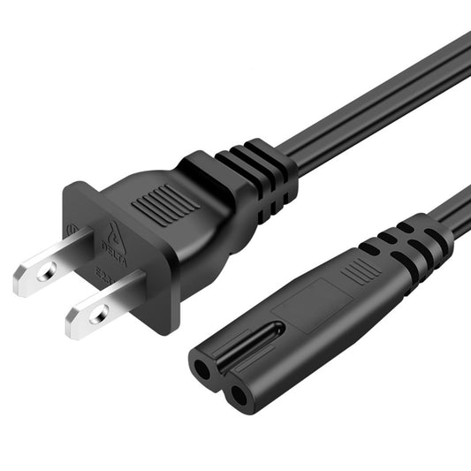 DSYJ AC Power Cord(5ft, Black) - Universal Replacement for Xbox One S/X, Xbox Series X/S, PS4, PS4 Slim, PS5, PS3 Slim/Super Slim UL Listed