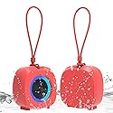 PEICHENG Speaker, Small Portable Bluetooth Wireless IPX5 Waterproof Shower Speaker,Loud Stereo Sound Deep Bass,Dual Pairing, RGB Lights,Long Playtime
