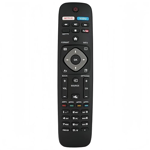 Replacement Remote Control for Philips 65PFL5603/F7 65PFL5703/F7 65PFL5903/F7 75PFL5603/F7 Smart TV