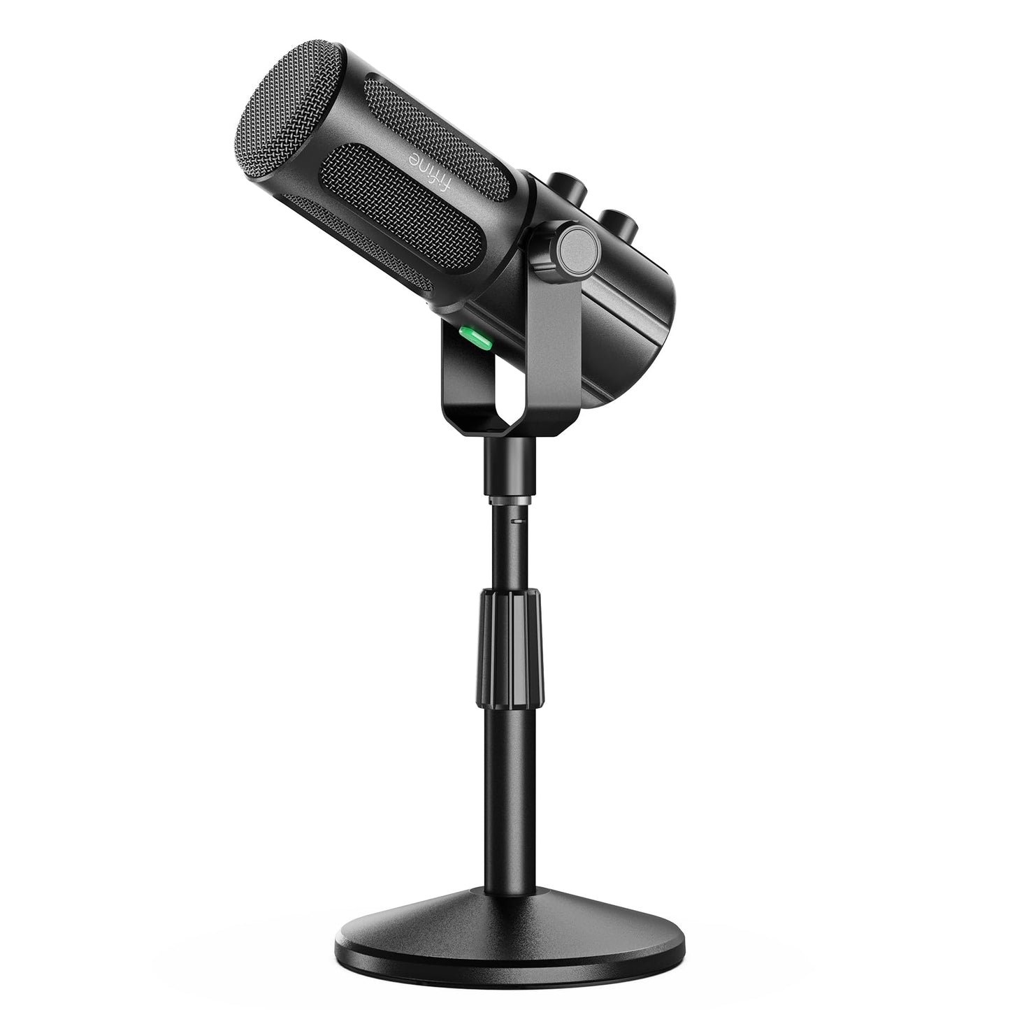 FIFINE AmpliTank TANK6S Vocal-Dynamic-Microphone, XLR-USB-Podcast-Microphone with Desktop Stand, Mute Button, Volume Knob, Studio Metal Built