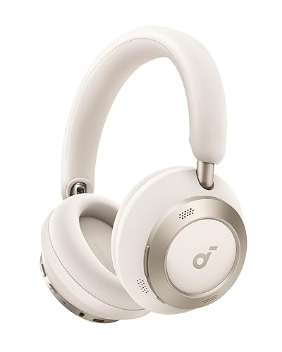 Soundcore Space One Pro, FlexiCurve Over-Ear Headphone, Adaptive Active Noise Cancelling Headphones Driven by 6 Mics, 60H Lossless Audio, Ultra-Fast…