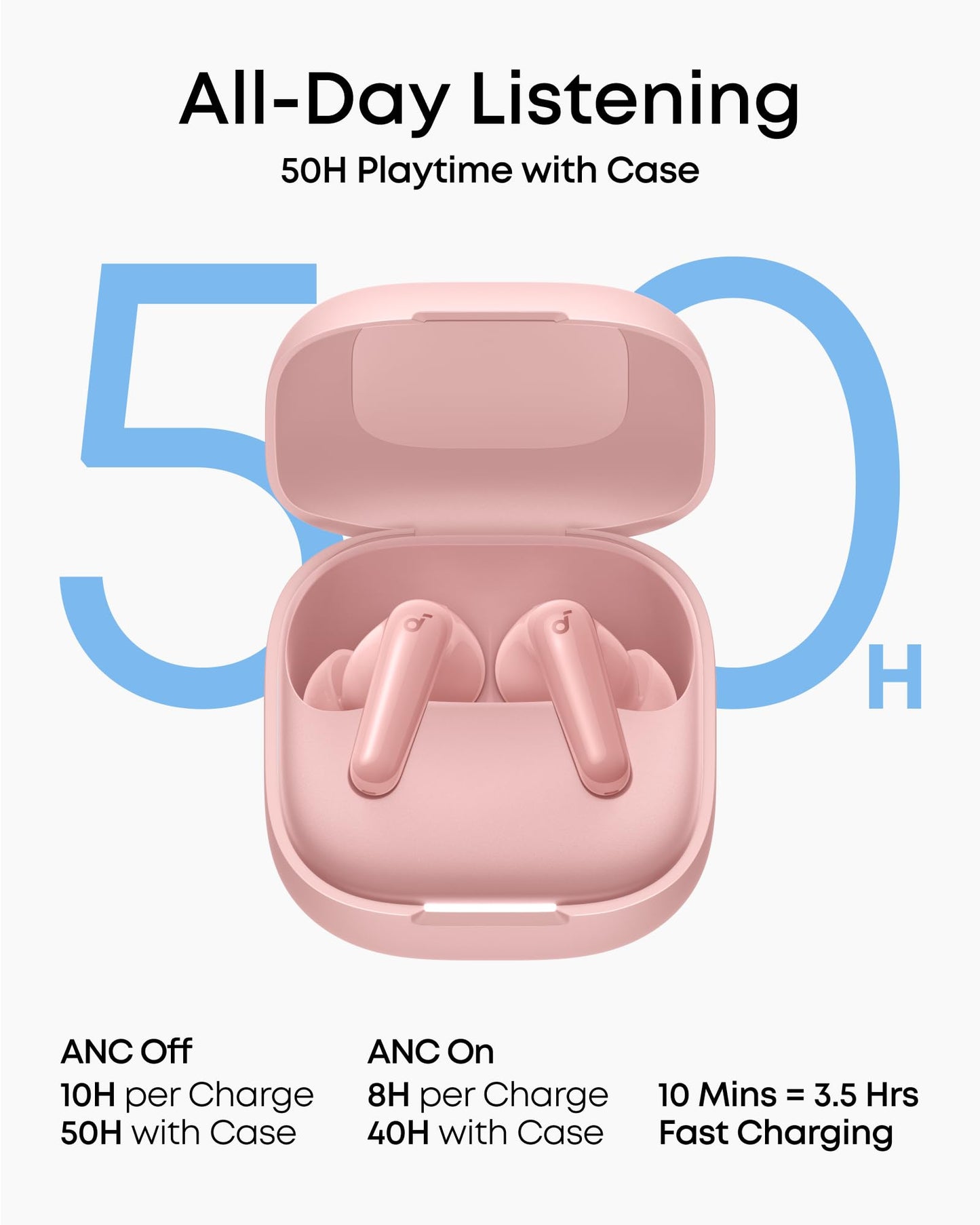 Soundcore P31i by Anker Translation Earbuds with Real-Time Adaptive ANC