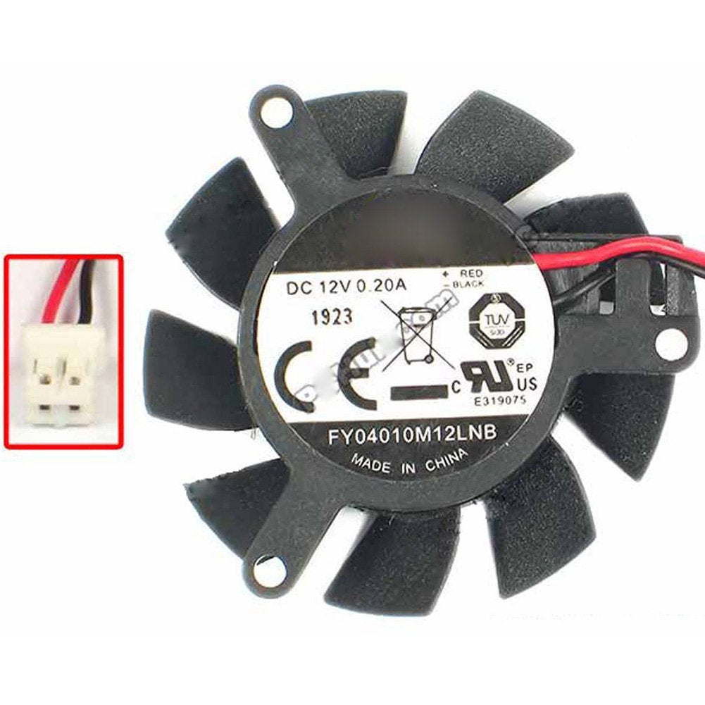 FY04010M12LNB DC 12V 0.20A 37mm Video Card Fan for NVIDIA GeForce 605 620 Graphics Card VGA Cooler Fan