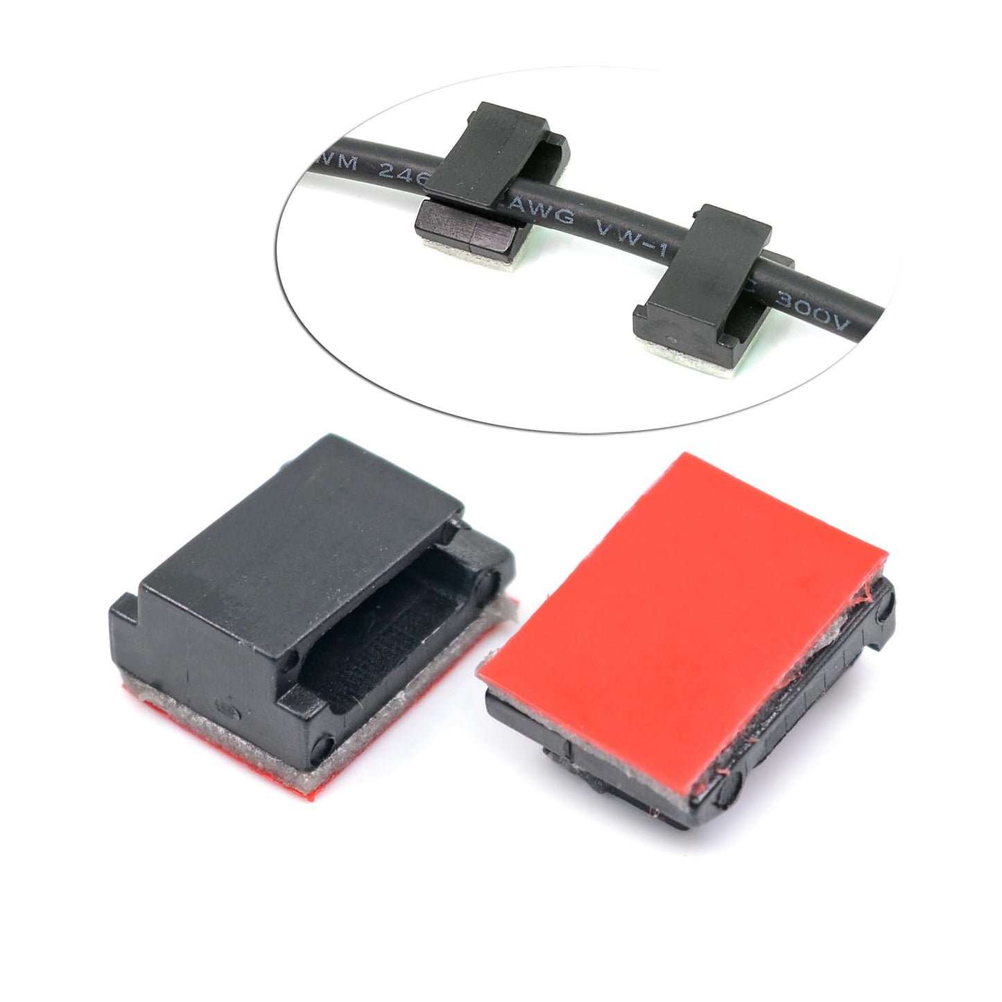 iSaddle Mini Self Adhesive Car Cable Ties Mounts Holder Adhesive Car Charging Cable Clips Camera/GPS Power Cord Wire Management Used
