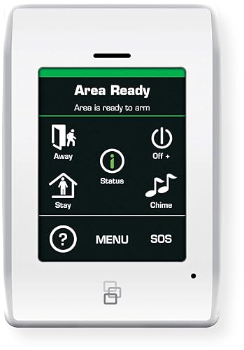 Interlogix NX-1820E NetworX Touch Screen Keypad, 3.5" Color Touch Screen, Icon-based Graphic Interface, Built-in Message Board, NetworX System