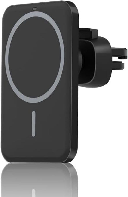 LXQTAO 15W Wireless Car Phone Holder - New Edition Fast Charging Mobile Stand with Type-C Interface for 12/13/14 Series - Robust Magnetic Charging