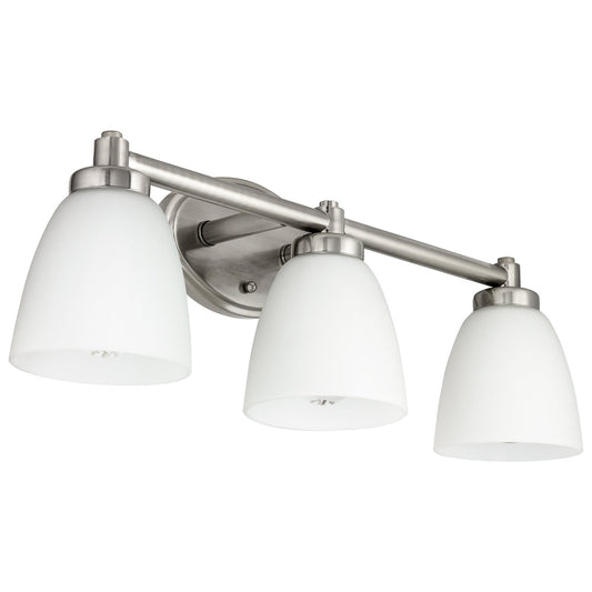 Sunlite 45059 Bell Sconce Vanity Fixture, 100 Watts Max, Three Medium Base Sockets (E26), 120 Volts, Indoor, UL Listed, White, for Residential
