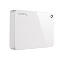 Toshiba Canvio Advance 3TB Portable External Hard Drive USB 3.0, White (HDTC930XW3CA)
