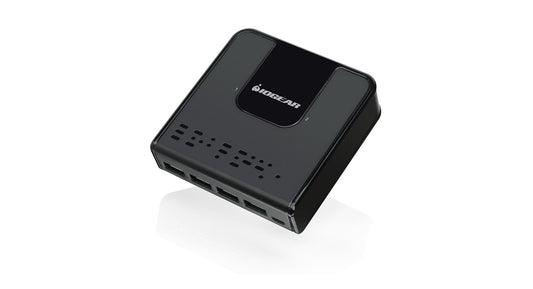 IOGEAR 4x2 USB 3.0 Peripheral Sharing Switch - Share 4 USB Devices Between 2 Computers - LED Indicators - Cables n Remote Included - PC - MAC