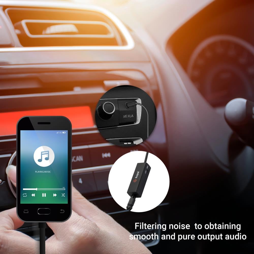 Kopul 3.5mm Ground Loop Isolator, Eliminates Hum and Noise