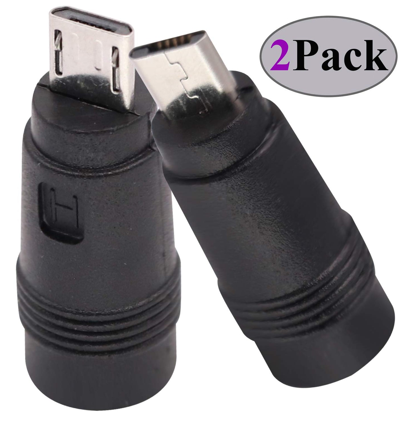 AAOTOKK Micro DC Power Adapter DC5.5x2.1mm to Micro USB 5V DC Power Supply Charging Cables Connector for Cellphone, Tablet,MP3 and Micro USB