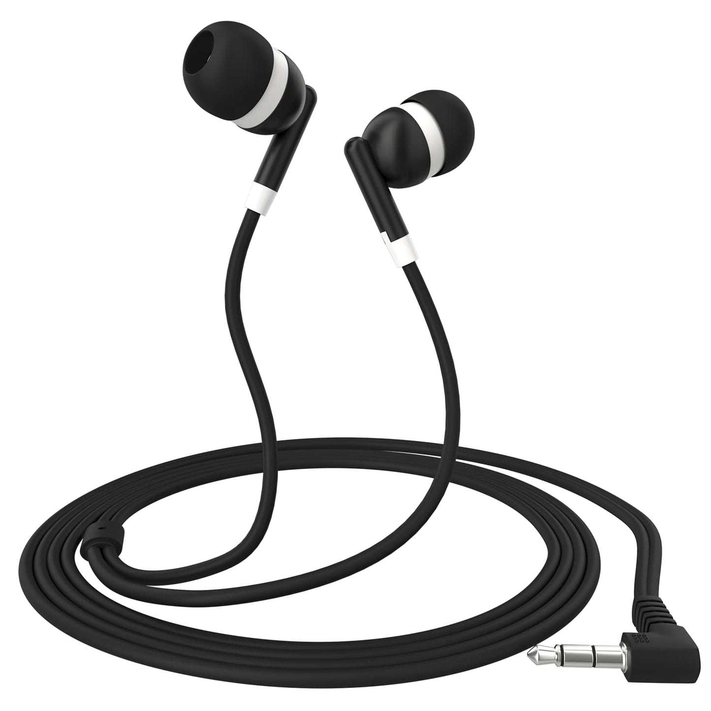 Maeline Bulk Earbuds with 3.5 mm Headphone Plug - 400 Pack Wholesale Bundle - Multi Color