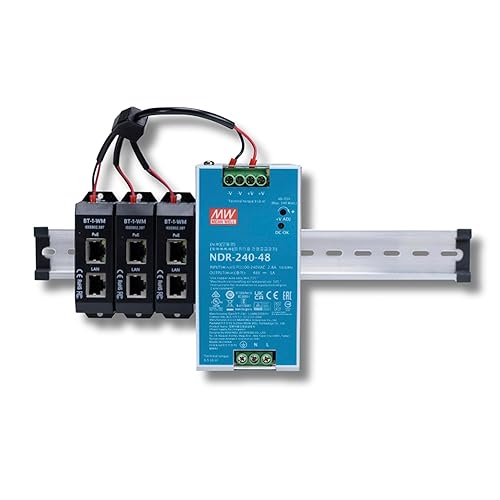 PoE Texas 3-Port 2.5 Gigabit PoE++ Injector with 90W Per Port, Up to 328 Ft - 10/100/1000/2500Mbps Wall Mount or DIN Rail Mount 802.3af/at/bt PoE